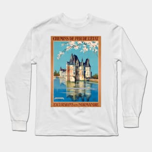 Vintage Travel Poster France Excusrions en Normandie Long Sleeve T-Shirt